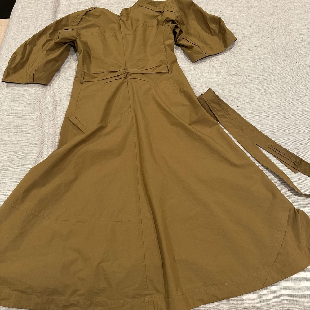 3.1 Phillip Lim Olive/Brown balloon sleeve dress - Picture 7 of 7